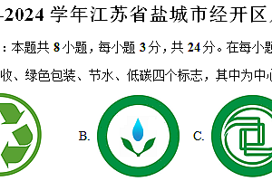 江苏省盐城市经开区2023-2024学年八年级(下)期中数学试卷(含解析)