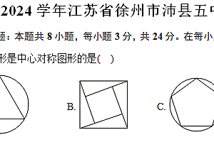 江苏省徐州市沛县五中2023-2024学年八年级(下)期末数学试卷(含答案)