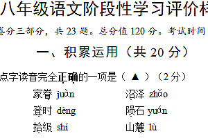 江苏省镇江市句容市2023-2024学年八年级下学期期末语文试题(含答案)