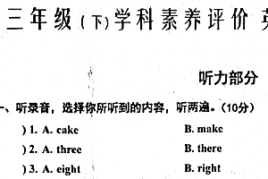 江苏省泰州市兴化市2023-2024学年三年级下册期末英语试题(含答案)