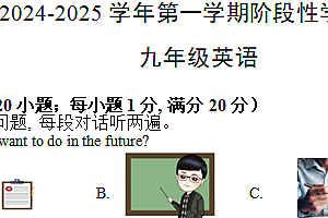 江苏省镇江市京口区京口中学、镇江市第十中学2024-2025学年九年级上学期11月期中英语试题(含答案+听力音频)
