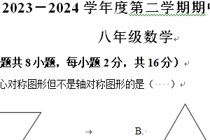 江苏省南京市2023-2024学年八年级下学期期中数学试题（含解析）