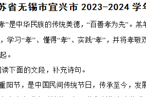 江苏省无锡市宜兴市2023-2024学年七年级下学期语文期末考试试卷（含解析）