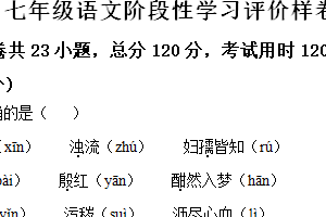 江苏省句容市2023-2024学年七年级下学期期中语文试题（含解析）