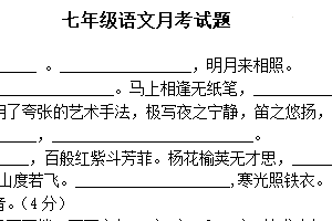 江苏省徐州市沛县第五中学2023-2024学年七年级下学期3月月考语文试题（含答案）