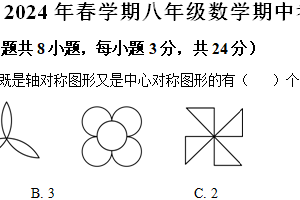 江苏省盐城市大丰区2023-2024学年八年级下学期期中数学试题（含解析）