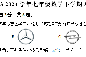江苏省泰州市泰兴市实验初级中学2023-2024学年七年级下学期3月月考数学试题（含解析）