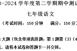 江苏省扬州市宝应县2023-2024学年七年级下学期期中语文试题（含解析）