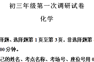 2024年江苏省苏州市吴中、吴江、相城区九年级一模化学卷（含解析）