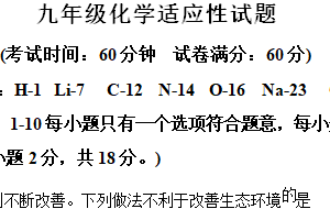 2024年江苏省泰州市高新区（高港区）部分学校中考三模化学试题（含解析）