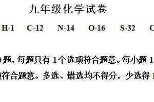 2024年江苏省泰州市靖江外国语学校中考模拟化学试题 （含解析）