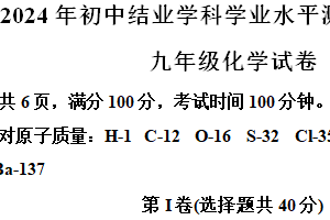 2024年江苏省镇江市一模化学试题（含解析）