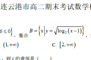 江苏省连云港高级中学2024年高二下学期期末考试数学模拟试卷（含解析）