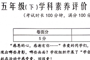 江苏省泰州市兴化市2023-2024学年五年级下学期期末语文试卷（含答案）