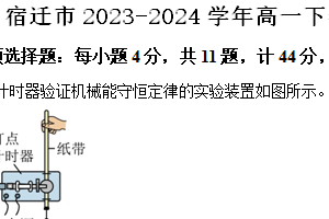 江苏省宿迁市2023-2024学年高一下学期期末物理统测试卷（含解析）