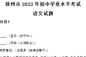 2022年江苏省徐州市中考语文真题（含解析）