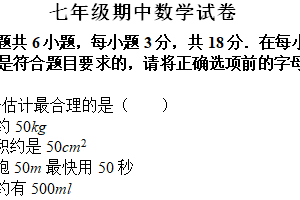 江苏省泰州市姜堰区励才实验学校2024—2025学年上学期期中考试七年级数学试题（含答案)