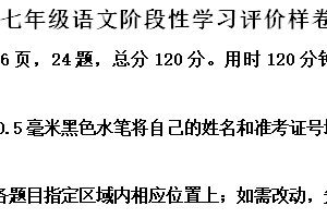 江苏省镇江市句容市2024-2025学年七年级上学期期中语文试题（含解析）