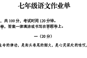 江苏省南京市玄武区2024-2025学年七年级上学期期中考试语文试题（含答案）