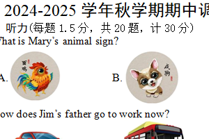 江苏省盐城市东台市联考2024-2025学年九年级上学期11月期中考试英语试题（含答案+听力音频）