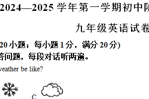 江苏省镇江市2024-2025学年九年级上学期期中英语试题（含解析）