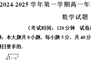 江苏省扬州市高邮市2024-2025学年高一上学期11月期中考试数学试题（含解析）