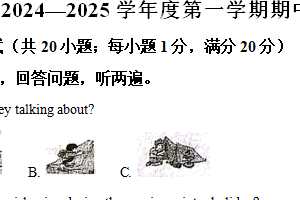 江苏省淮安市初二集团2024-2025学年八年级上学期11月期中考试英语试题（含解析）