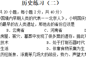 江苏省淮安市翔宇中学2024-2025学年七年级上学期11月期中历史试题（含答案）