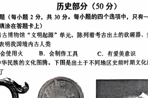 江苏省宿迁市沭阳县2024-2025学年七年级上学期11月期中历史试题（含答案）