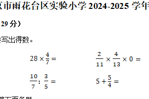 江苏省南京市雨花台区实验小学2024-2025学年六年级上学期期中数学试题（含解析）
