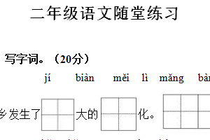 江苏省盐城市盐都区第二共同体2024-2025学年二年级上学期11月期中语文试题（含答案）