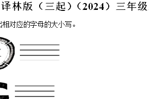 2024-2025学年江苏省泰州市兴化市译林版（三起）（2024）三年级上册期中测试英语试卷（含解析）