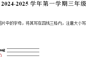 2024-2025学年江苏省徐州市民主路小学译林版（三起）（2012）三年级上学期期中英语试卷（含解析+听力音频）
