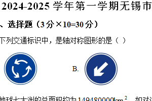 江苏省无锡市天一中学2024-2025学年上学期八年级数学期末模拟试卷（含解析）