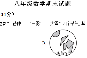 江苏省徐州市沛县五中联盟学区2024-2025学年八年级上学期1月期末考试数学试题（含解析）