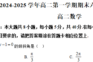 江苏省南京市六校联合体2024-2025学年高二上学期期末调研数学试题（含解析）