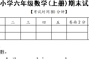 江苏省扬州市江都区2024-2025学年六年级上学期期末数学试题（含答案）