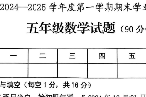 江苏省南京市鼓楼区2024-2025学年五年级上学期期末数学试题（含解析）