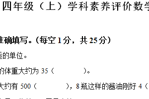 2024-2025学年江苏省泰州市兴化市苏教版四年级上册期末考试数学试卷（含解析）