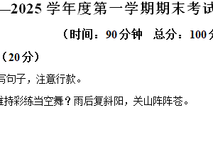 2024-2025学年江苏省徐州市邳州市统编版六年级上册期末考试语文试卷（含解析）