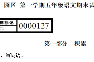 江苏省苏州市工业园区2024-2025学年五年级上学期期末闯关语文试题（含答案）