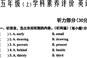 江苏省泰州市兴化市2024-2025学年五年级上学期1月期末英语试题（含答案）