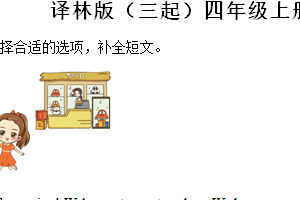 2024-2025学年江苏省连云港市译林版（三起）四年级上册期末测试英语试卷（含解析）