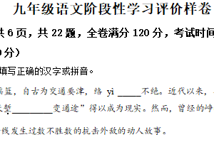 江苏省镇江市句容市2024-2025学年九年级上学期期末语文试题（含解析）