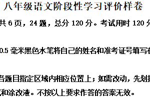 江苏省镇江市句容市2024-2025学年八年级上学期期末语文试题（含解析）