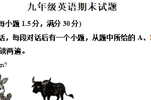 江苏省徐州市沛县五中联盟学区2024-2025学年九年级上学期期末英语试题（含解析）