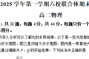 江苏省南京市六校联合体2024-2025学年高二上学期期末调研测试物理试卷（含答案）