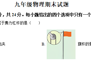 江苏省徐州市沛县沛县五中联盟学区2024-2025学年九年级上学期期末物理试题（含解析）