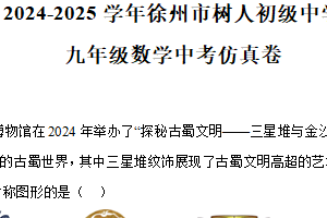 江苏省徐州市2024-2025学年徐州市树人初级中学九年级数学中考仿真卷（无答案）