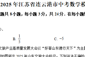 2025年江苏省连云港市中考数学模拟试卷（含解析）